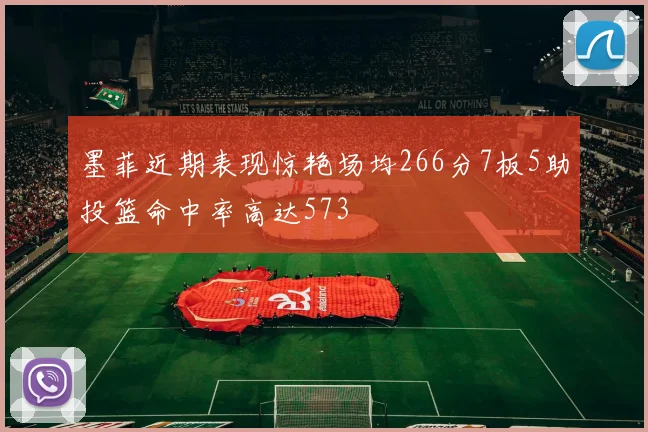 墨菲近期表现惊艳场均266分7板5助投篮命中率高达573